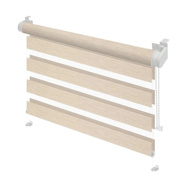 Кремава ролетна щора ден и нощ 97x150 cm Zebra Silvalin – Gardinia-image-1