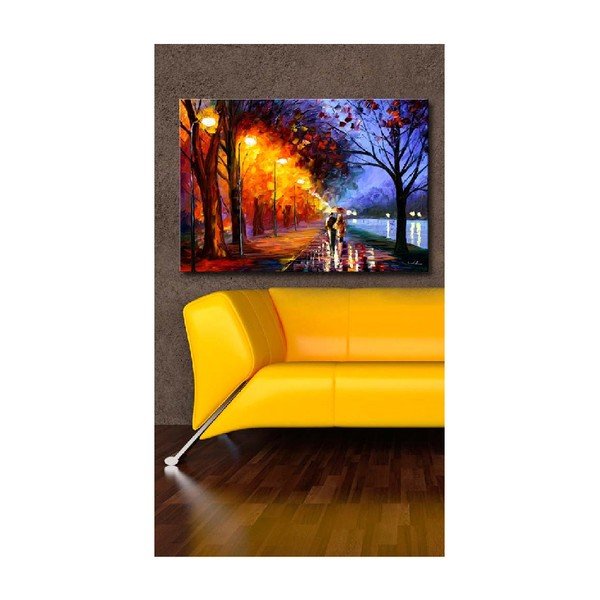 Живопис върху платно Есенна разходка, 70 x 45 cm - Wallity-image-1