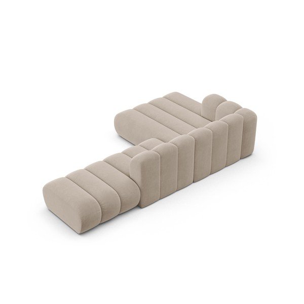 Бежов ъглов диван (ляв ъгъл) Lupine – Micadoni Home-image-3