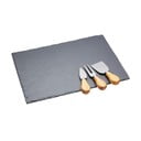 Комплект ножове за сирене и дъска за рязане от шисти , 35 x 25 cm Master Class Artesà - Kitchen Craft
