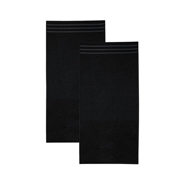 Set černých osušek, 30x50 cm, 2 ks