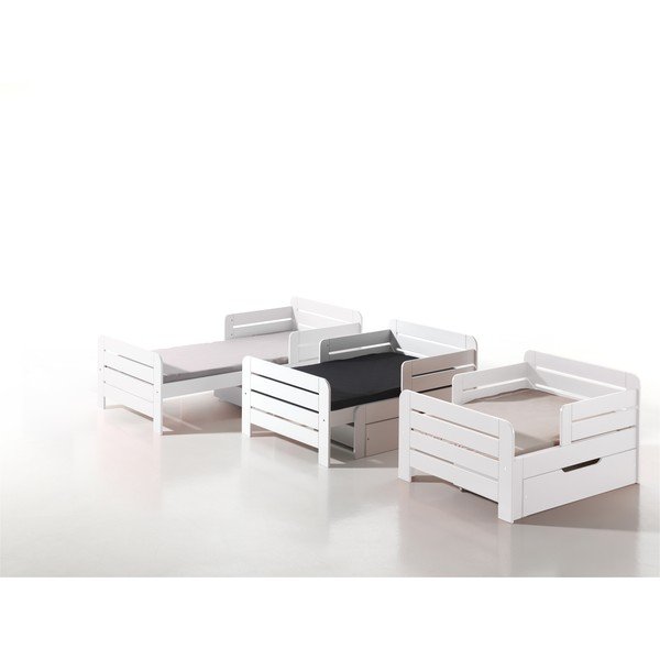 Бяла кутия за съхранение на детско легло 90x140 cm Jumper – Vipack-image-1