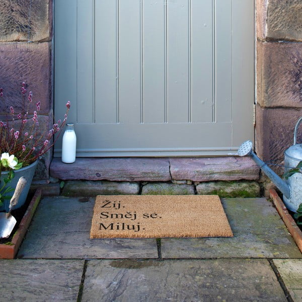 Изтривалка от кокосови влакна 40x60 cm Žij a Miluj – Artsy Doormats-image-4