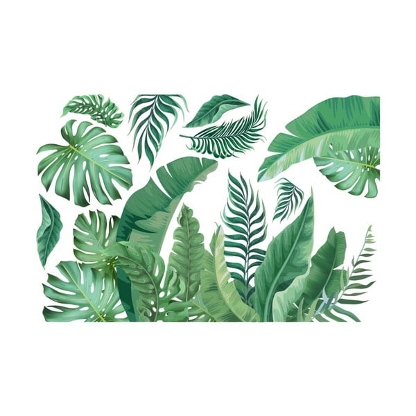 Стикер за стена 60x90 cm Tropical Leaves - Ambiance-image-2