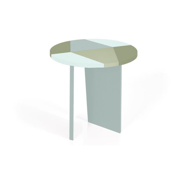 Zelený odkládací stolek HARTÔ Zélie