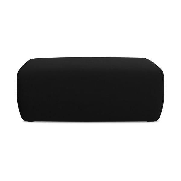 Черна кадифена табуретка Kapua – Makamii