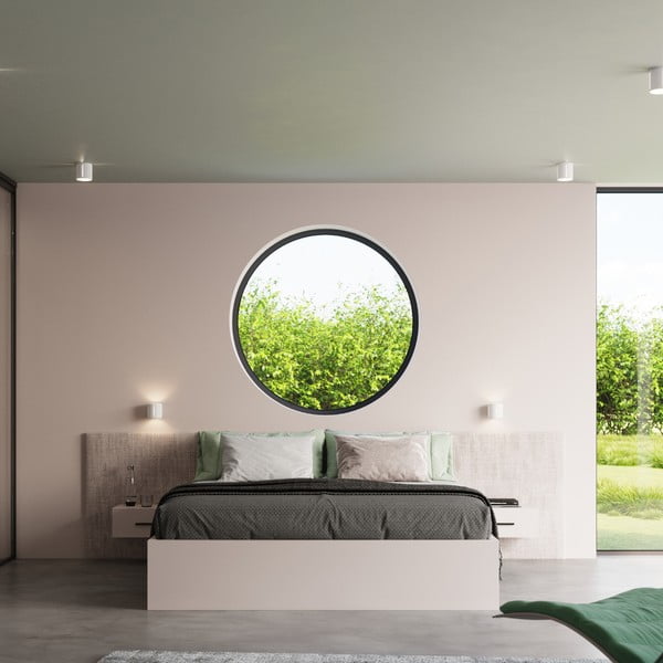 Бяло осветително тяло за таван с метален абажур Vulco – Sollux-image-4