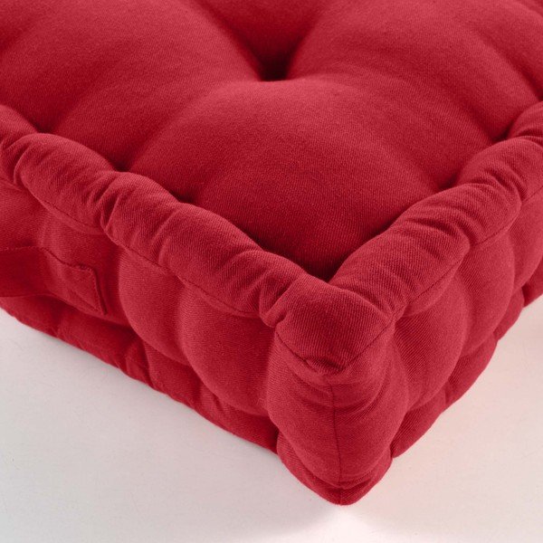 Червен  пуф Twily – douceur d'intérieur-image-1