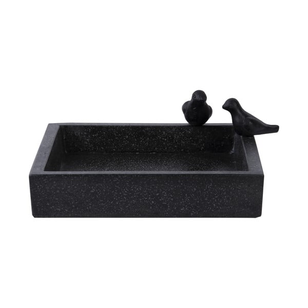 Черна керамична хранилка за птици Eve - Esschert Design