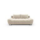 Бежов триместен разтегателен диван с кадифена тапицерия Cirrus - Windsor & Co Sofas