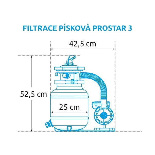 Пясъчна филтрация ProStar 3 - 3,8 m3/h – Marimex-image-1