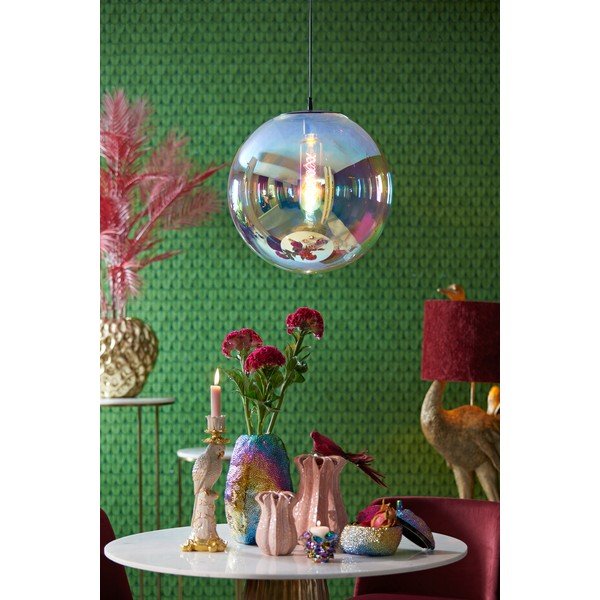 Висящо осветително тяло със стъклен абажур ø 48 cm Medina – Light & Living-image-1
