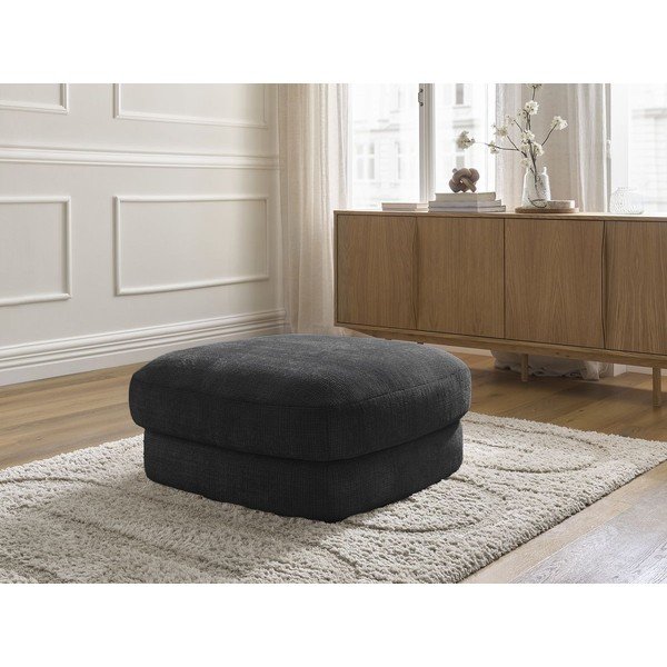 Черна шенилова табуретка Leonore – Bobochic Paris-image-1