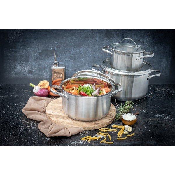 Комплект съдове за готвене от неръждаема стомана 9 бр Horizon - ELO-image-4