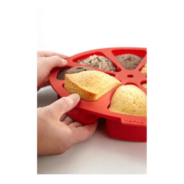 Червен силиконов разделител за торта , ⌀ 26,5 cm - Lékué-image-3