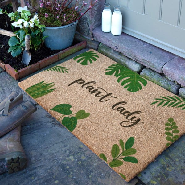 Изтривалка от кокосови влакна 40x60 cm Plant Lady – Artsy Doormats-image-2
