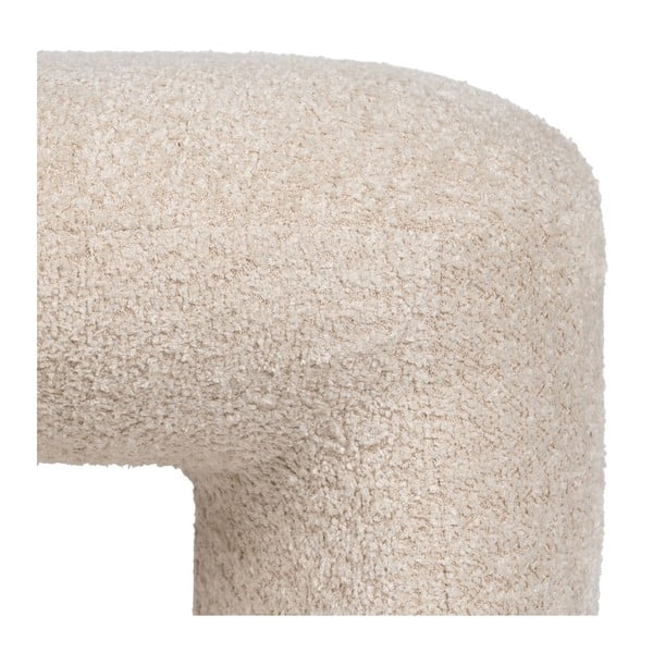 Бежова табуретка от плат букле Suave – Ixia-image-4