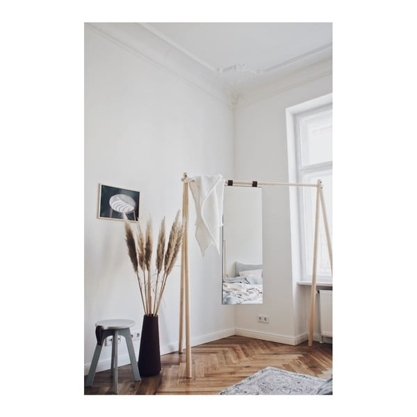 Огледало с дървена рамка 40x115 cm Hongi - Karup Design-image-3