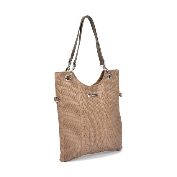 Кафява кожена чанта Mangotti Zanya - Mangotti Bags-image-2