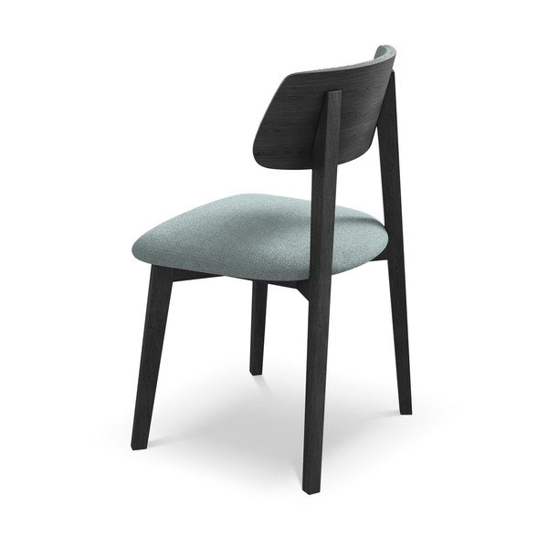 Син трапезен стол от масивна дървесина Niu – Makamii-image-3