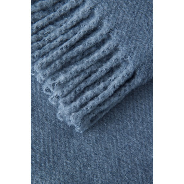 Синьо одеяло със съдържание на памук Basics, 140 x 180 cm Plain - Euromant-image-2