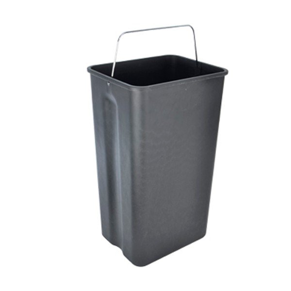 Кош за сортирани отпадъци от неръждаема стомана в лъскаво сребристо 2x20 l Duo - Orion-image-1