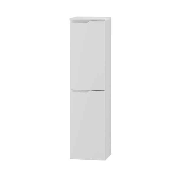 Бял висок висящ шкаф за баня 35x137 cm Nicea - STOLKAR
