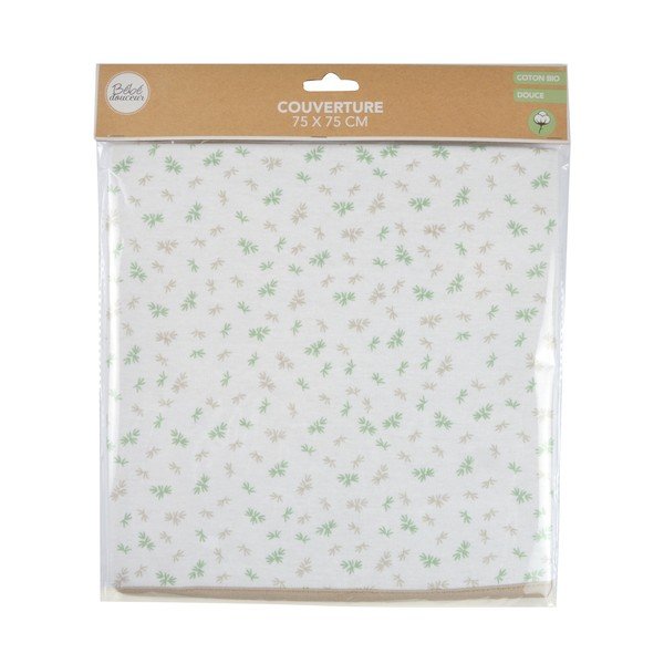 Бяло памучно бебешко одеяло 75x75 cm Koala – Bébé Douceur-image-2