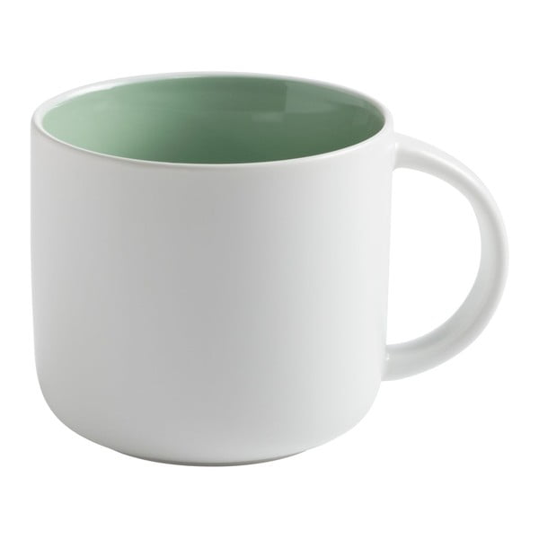 Бяла порцеланова чаша със зелен интериор Maxwell & Williams Tint, 450 ml - Maxwell & Williams