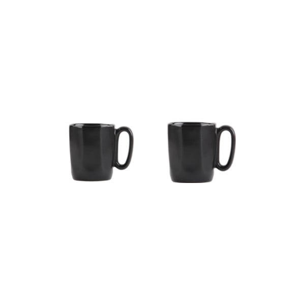 Черни глинени чаши за еспресо в комплект от 2 бр. 80 ml Fuori – Vialli Design