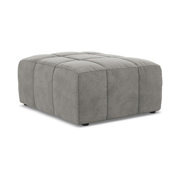 Сива кадифена табуретка Aloha – Makamii-image-3