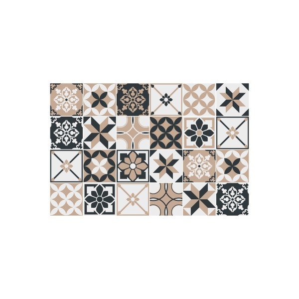 Комплект от 24 стикера за стена Azulejos Aldonio, 15 x 15 cm - Ambiance-image-2