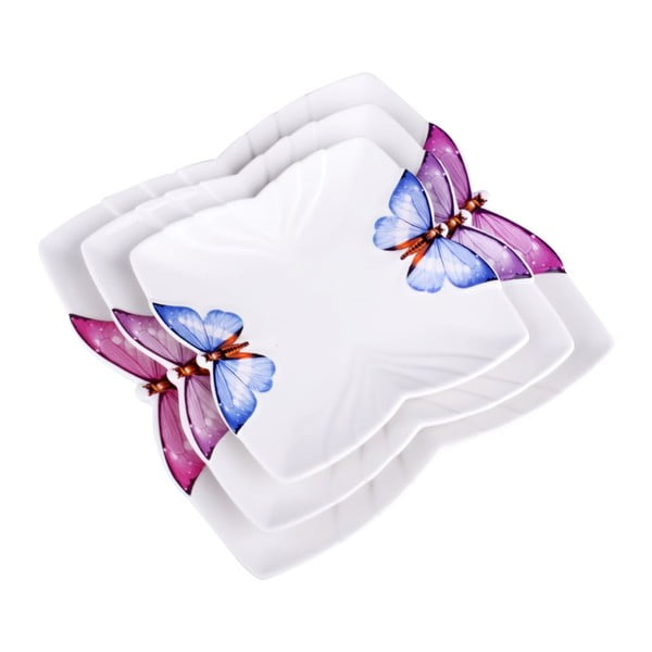 Комплект от 3 чинии с пеперуди - Kitchenworld