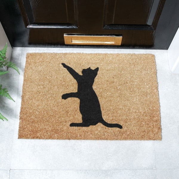 Изтривалка от кокосови влакна 40x60 cm Cat – Artsy Doormats-image-2