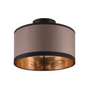 Черно-кафяво таванно осветително тяло ø 30 cm Davos - Reality