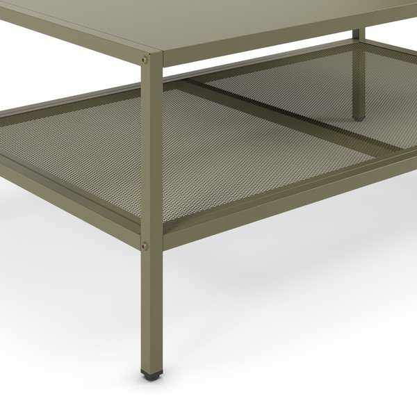 Зелена метална масичка за кафе 60x100 cm Fayna – Marckeric-image-3