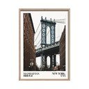 Печатна картина с включена рамка 50x70 cm NY Bridge – Styler