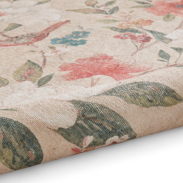 Бежов килим подходящ за пране 122x170 cm Pipa Floral – Catherine Lansfield-image-3