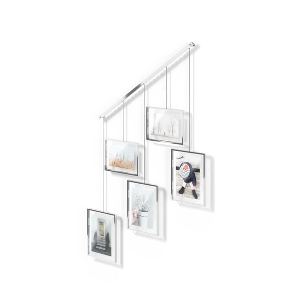 Метални рамки за стена в сребристо в комплект от 5 бр 66x69 cm Exhibi - Umbra-image-4