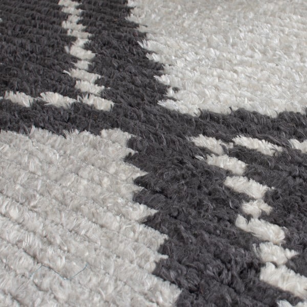 Сив килим 230x160 cm Domino Zaid Berber - Flair Rugs-image-4