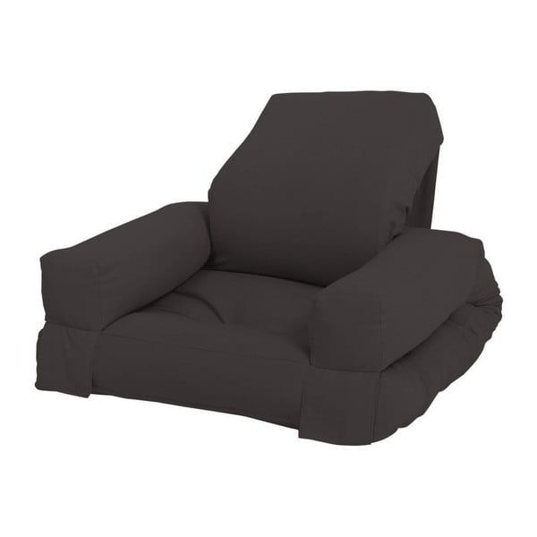 Детско кресло за релакс в черно и сиво Mini Hippo - Karup Design