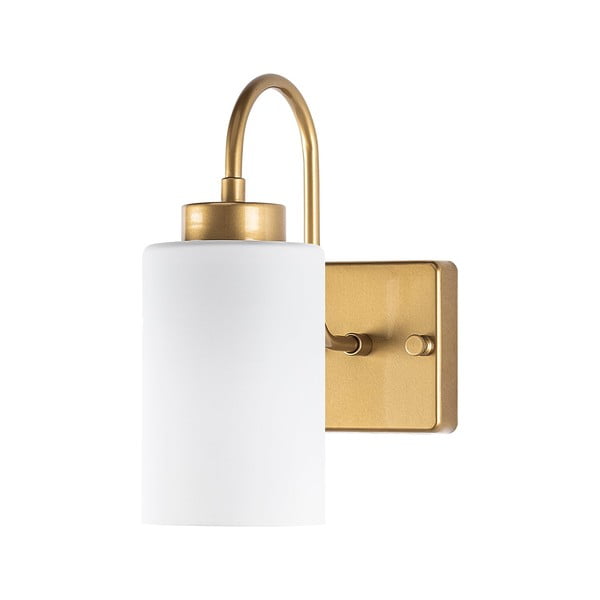 Бяла/ в златист цвят стенна лампа ø 10 cm Duzsuz – Opviq lights-image-2