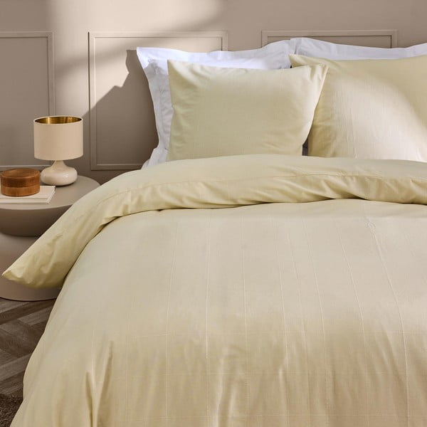 Двойно удължено спално бельо в цвят слонова кост 240x220 cm Linella – douceur d'intérieur-image-2