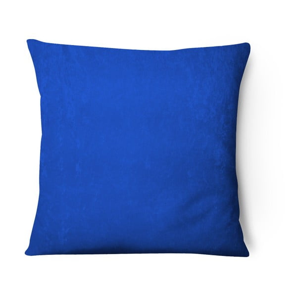 Modrý sametový povlak na polštář Series, 43 x 43 cm