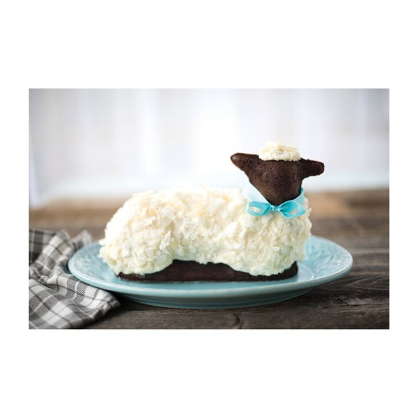 Сребърен великденски калъп във формата на агне, 700 ml - Nordic Ware-image-4