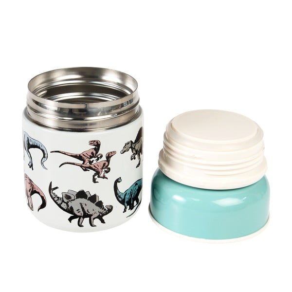 Син/кремав детски термос за храна 280 ml Prehistoric Land – Rex London-image-2