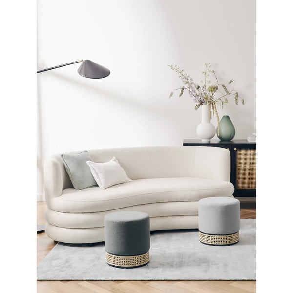 Тъмнозелен пуф Mara - Westwing Collection-image-4