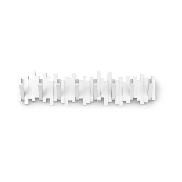 Бяла пластмасова стенна закачалка 72 cm Sticks – Umbra