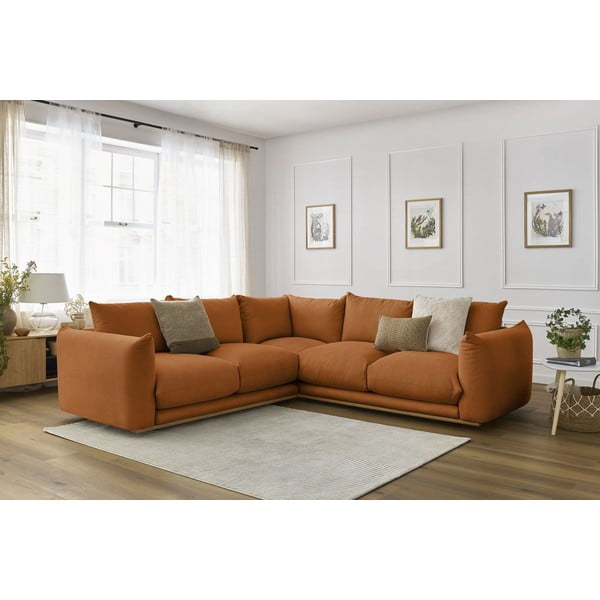 Оранжев ъглов диван Ernest – Bobochic Paris-image-1