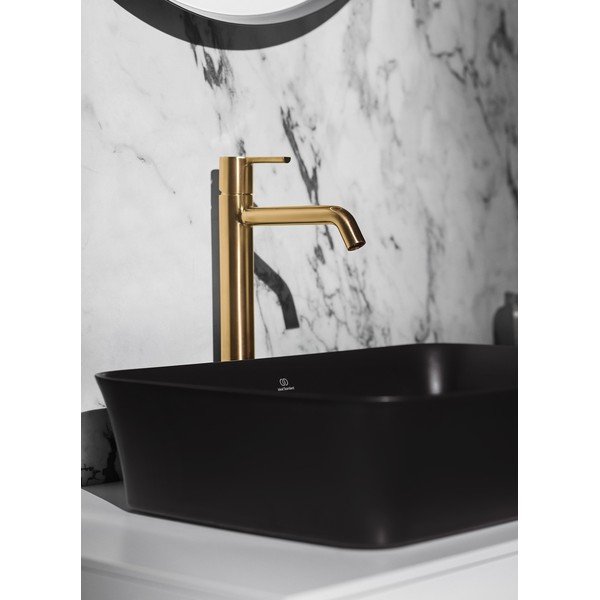 Черна гланцирана керамична мивка 55x38 cm Ipalyss – Ideal Standard-image-1